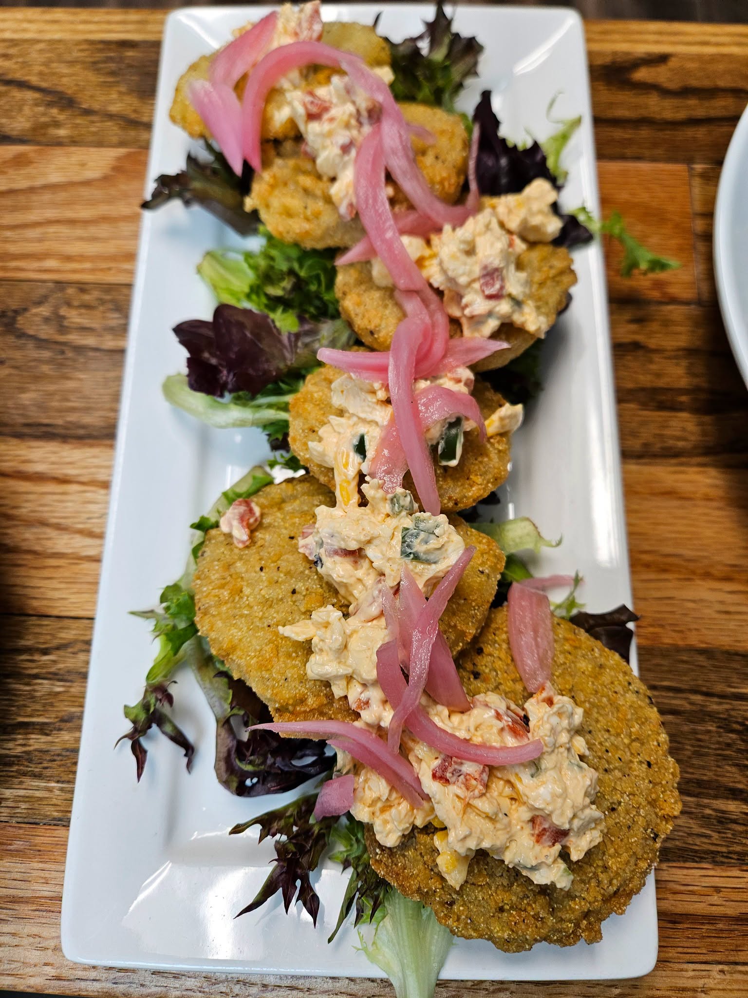Pimento Cheese Fried Green Tomatoes